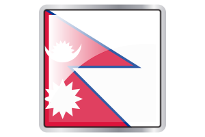 Nepal Flag Square icon flag
