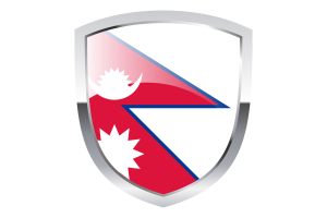 National Flag of Nepal Clipart flag
