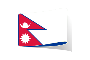 Nepal Flag Illustration Clipart flag