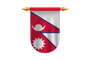 Nepal Flag Emblem Vector Images flag