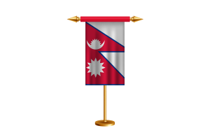 Nepal Ceremonial Flag Vector Free flag