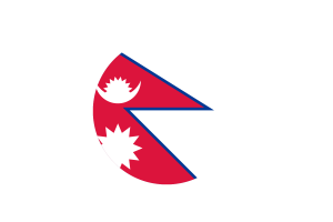 Nepal Flag Circle Vector Free flag