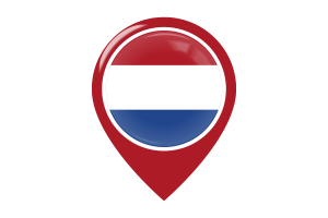 Netherlands Flag Map Pin Icon flag