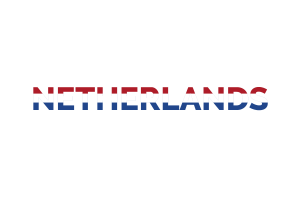 Netherlands Text Art flag