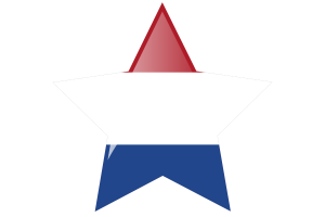 Netherlands Flag Star Icon flag