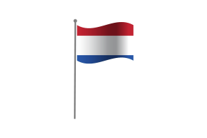 Waving Flag of Netherlands flag
