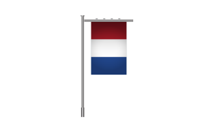 3d Netherlands Standing Flag flag