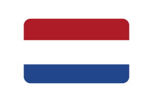 Netherlands Flag Triangle Rounded Shape flag
