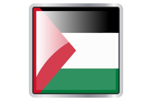 Palestine Flag Square icon flag