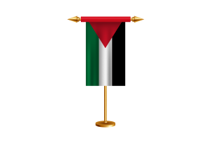 Palestine Ceremonial Flag Vector Free flag