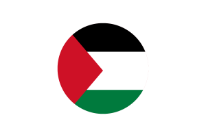 Palestine Flag Circle Vector Free flag