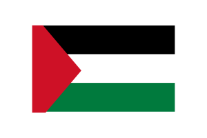 Palestine Flag Triangle Vector Illustration flag