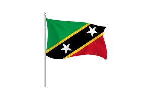 Saint Kitts and Nevis Flag Clipart flag