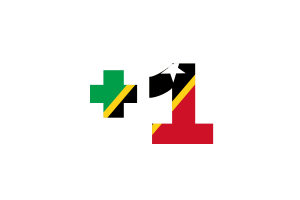 Saint Kitts and Nevis Calling Code flag