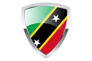 Saint Kitts and Nevis Shield Flag flag