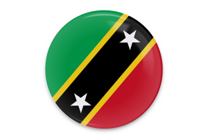 Saint Kitts and Nevis Flag Vector Art flag