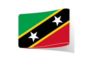 Saint Kitts and Nevis Flag Illustration Clipart flag