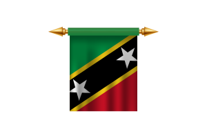 Saint Kitts and Nevis Emblem flag