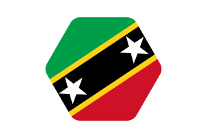 Saint Kitts and Nevis Flag Vector Illustration flag