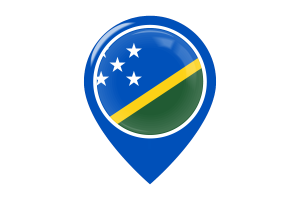 Solomon Islands Flag Map Pin Icon flag