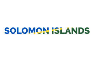 Solomon Islands Text Art flag