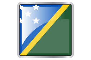 Solomon Islands Flag Square icon flag
