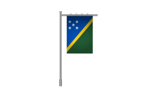 3d Solomon Islands Standing Flag flag