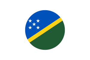 Solomon Islands Flag Circle Vector Free flag