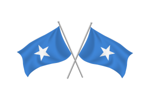 Somalia Waving Friendship Flag flag