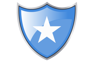 Shield with Flag of Somalia flag