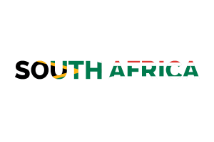 South Africa Text Art flag