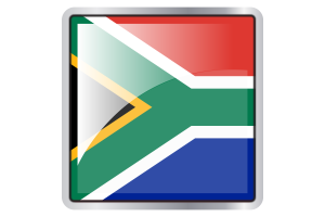 South Africa Flag Square icon flag