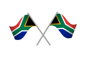 South Africa Flag Emblem Vector Free flag