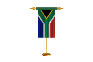 South Africa Ceremonial Flag Vector Free flag