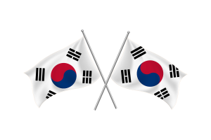 South Korea Waving Friendship Flag flag