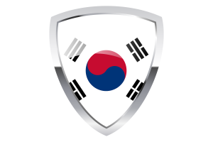 South Korea Shield Flag flag