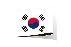South Korea Flag Illustration Clipart flag