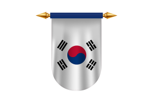 South Korea Flag Emblem Vector Images flag