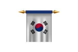 South Korea Emblem flag
