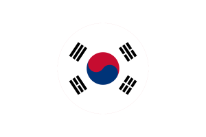 South Korea Flag Circle Vector Free flag