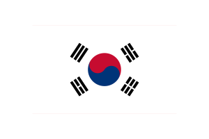 South Korea Flag Triangle Vector Illustration flag