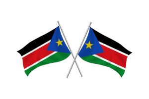 South Sudan Waving Friendship Flag flag