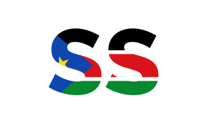 South Sudan Country Code flag