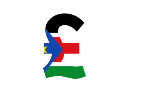 South Sudan Currency icon flag