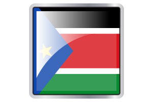 South Sudan Flag Square icon flag