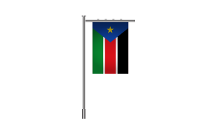 3d South Sudan Standing Flag flag