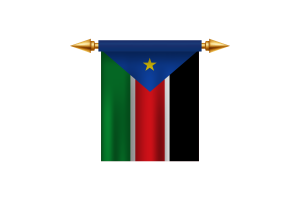 South Sudan Emblem flag