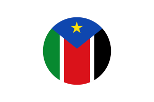 South Sudan Flag Circle Vector Free flag