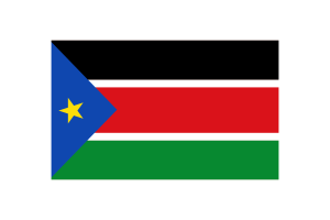 South Sudan Flag Triangle Vector Illustration flag
