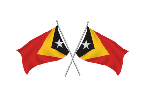 Timor-Leste Waving Friendship Flag flag